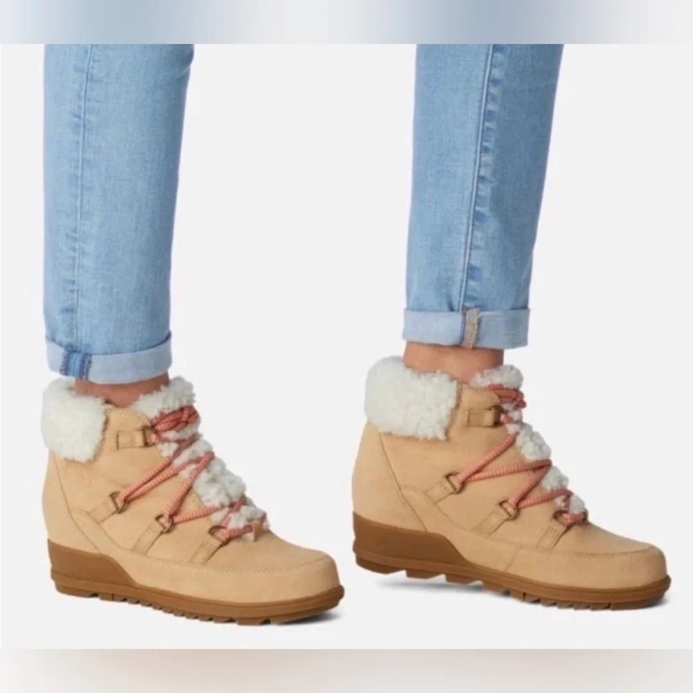 Sorel Women's Evie Lace Up Waterproof Wedge Bootie - Picture 2 of 10